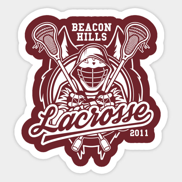 Beacon Hills 2011 Lahey 14 Lacrosse Sticker by TEEWEB